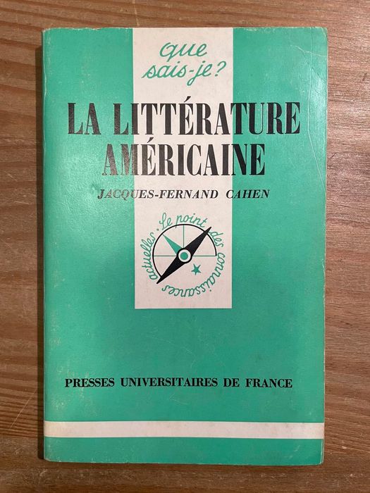 La Litterature Americaine - Jacques Fernand Cahen (portes grátis)