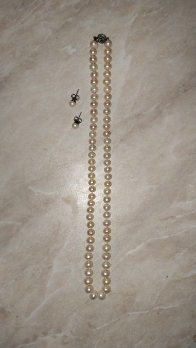 Ожерелье из жемчуга+ серьги