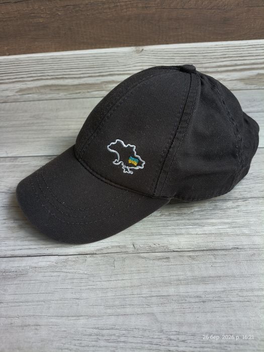 Дитяча чорна кепка з Україною та прапором вік 5-8 років