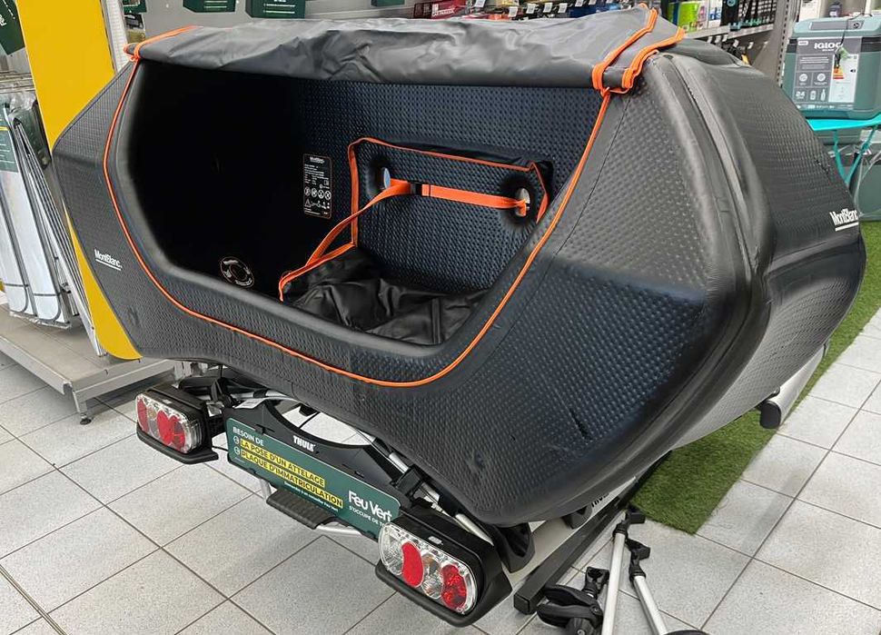 Bagażnik Boks na tył samochodu Kufer Box na hak platforma SENJA Cargo