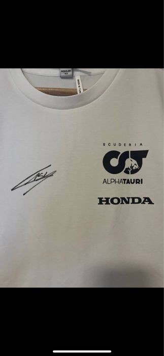 T-shirt Pierre Gasly autografada