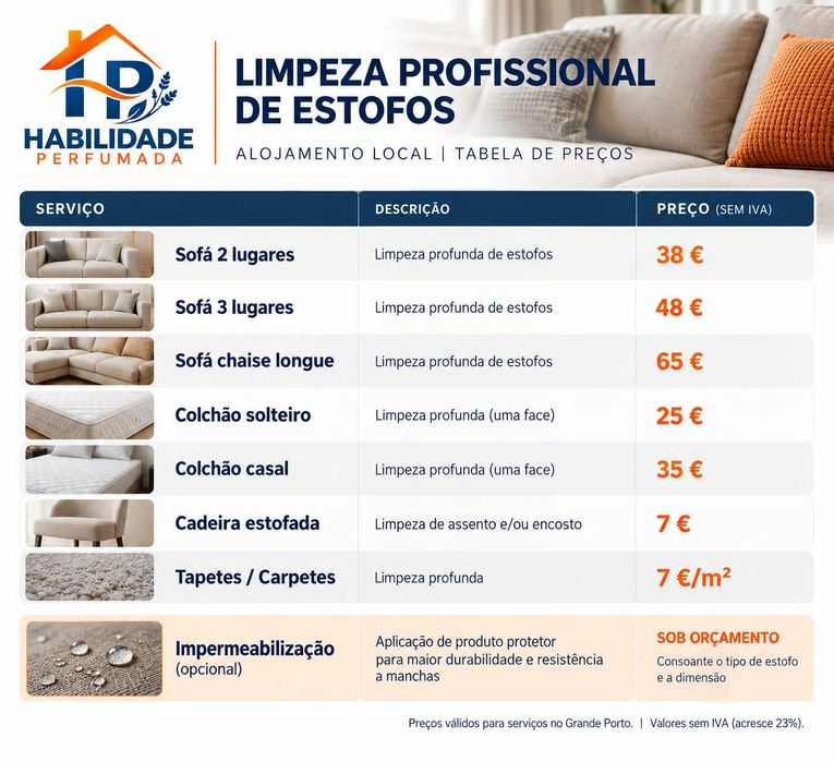 LIMPEZA DE ESTOFOS