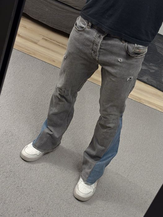 Diesel Industry Jeans 33/32 – Grey/Blue Custom Distressed