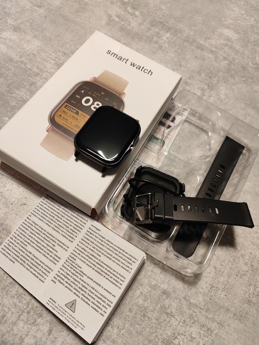 SmartWatch Nowy Czarny Rozmowy, kalkulator, krokomierz, itd