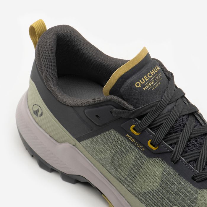 Calçado de caminhada na montanha leve homem, MH500 Light Caqui