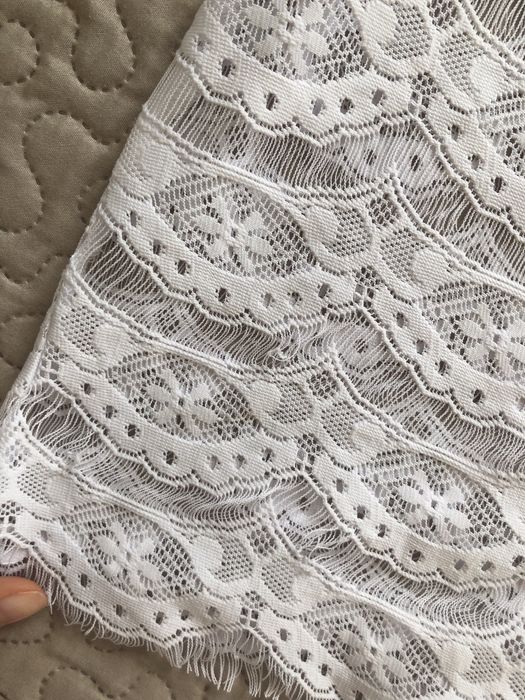 Ażurowa boho koszulka bluzka biała festiwal koncert L Cubus