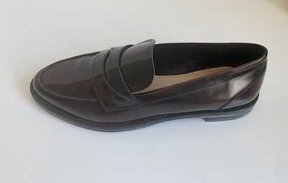 Sapatos MOCASSINS PELE Antik Bordeaux Massimo Dutti - Tamanho 38