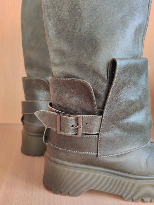 Сапоги кожаные р.37