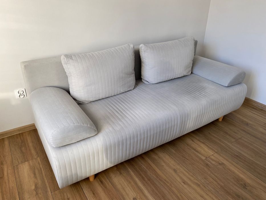 zoja sofa rozkładana jasnoszara