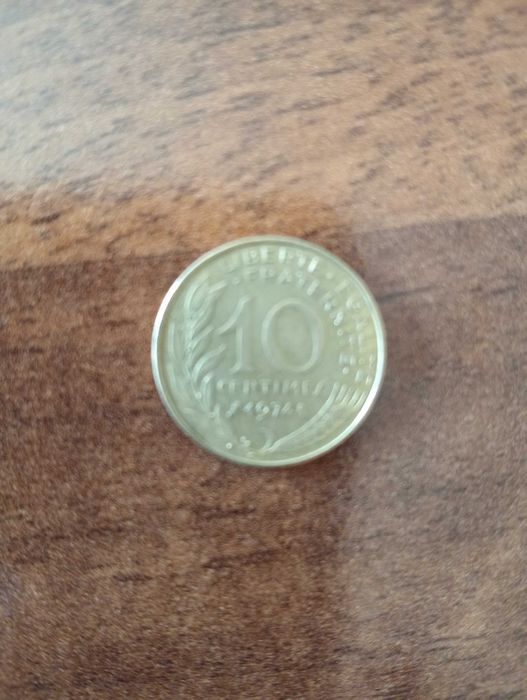10 centimos França Ano 1974