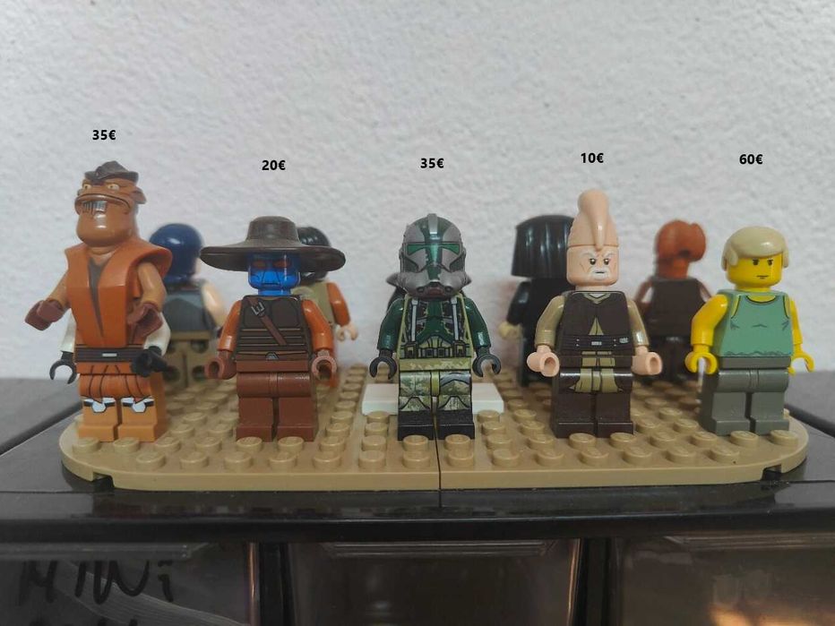 Lote minifiguras Lego Star wars raras e como novas.