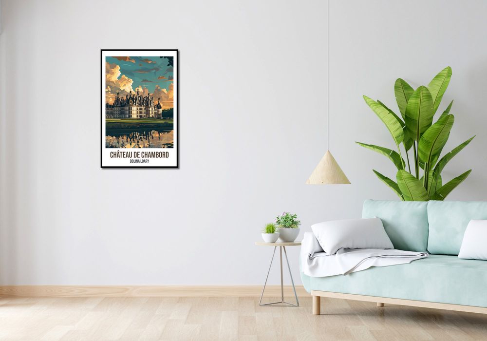Plakat 53x81cm Chteau de Chambord