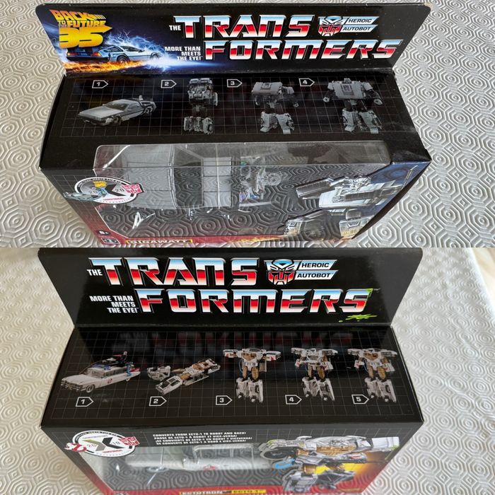 Hasbro Transformers Collaborative Back to the Future e Ghostbusters