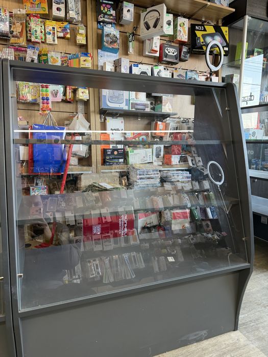 Торгова вітрина, тумба скляна, острівець 3 шт