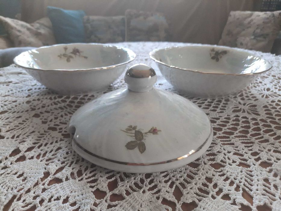 porcelana salaterka miska z Różą Iwona
