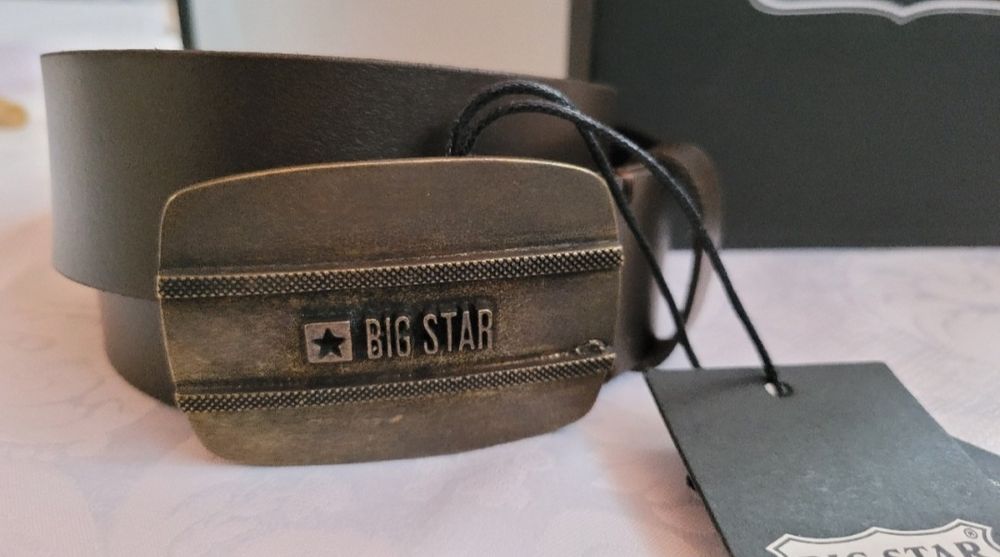 Pasek męski ze skóry Big Star