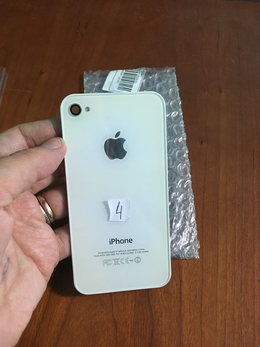 Capa Tampa traseira Baterias iphone 4 e 4s Branco