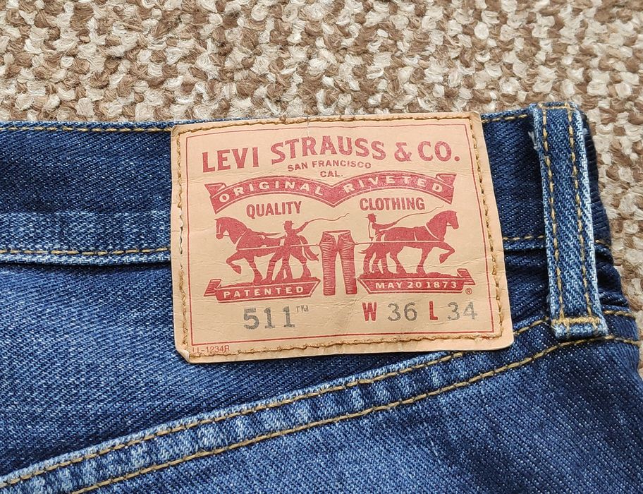 Levi's 511 джинси slim fit оригінал W36 L34 сині