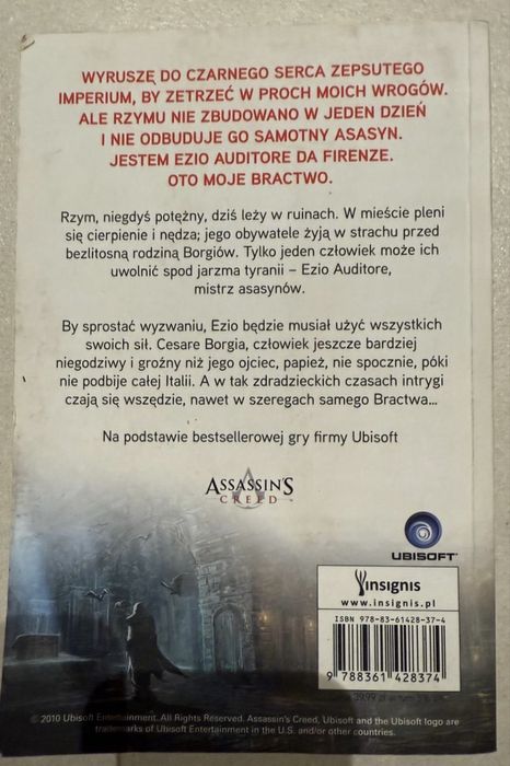 Książka „Assassin's Creed: Bractwo" -  Olivier Bowden