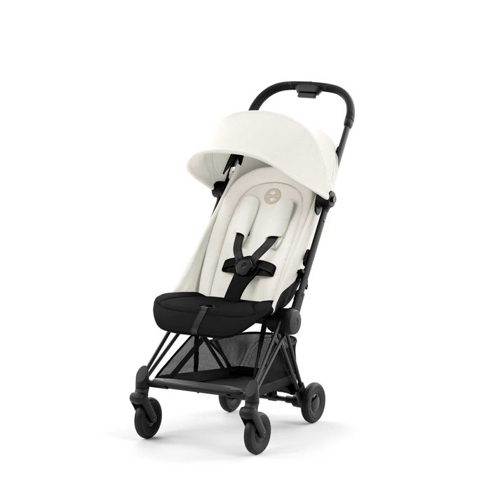 Прогулянкова коляска Cybex Coya. Шасі Chrome/Matt Black/Rosegold