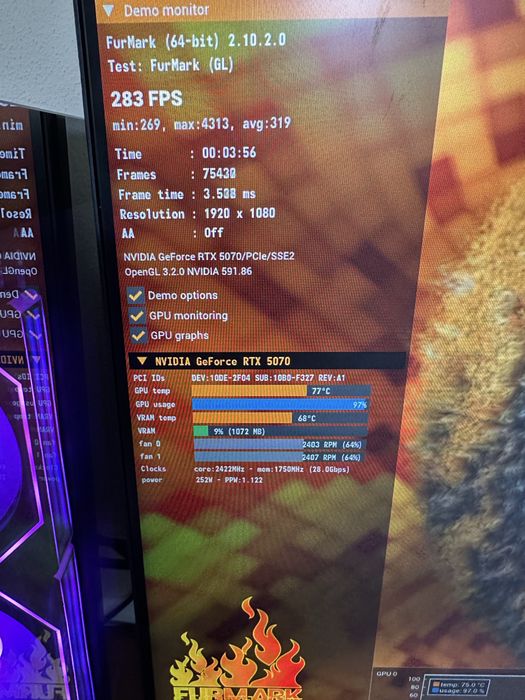| RTX 5070 | 32 GB RAM | R5 5600 | 1Tb M.2 | Czarny Komputer Gamingowy