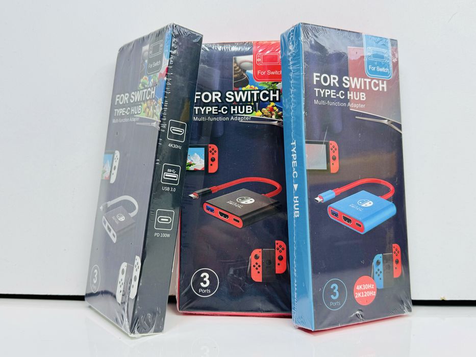 Нова Портативна док-станція для Nintendo Switch TYPE-C Hub HDMI,USB3.0: ...
