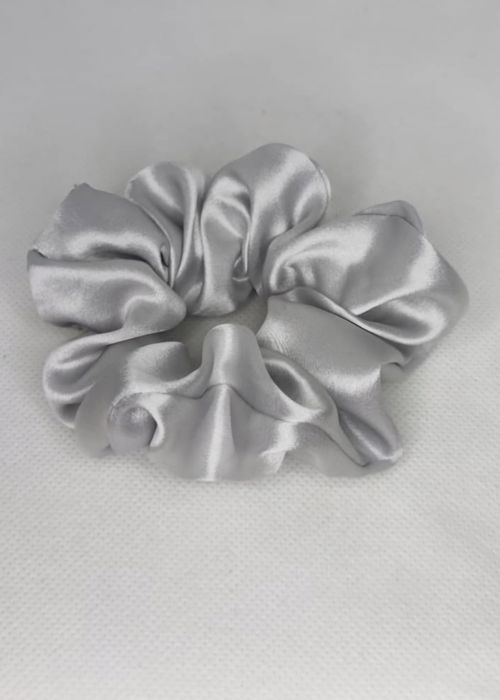 Gumki scrunchie do włosów 100% naturalny jedwab średniej wielkości