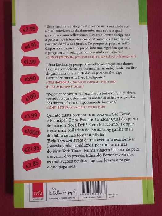 TUDO TEM UM PREÇO de Eduardo Porter