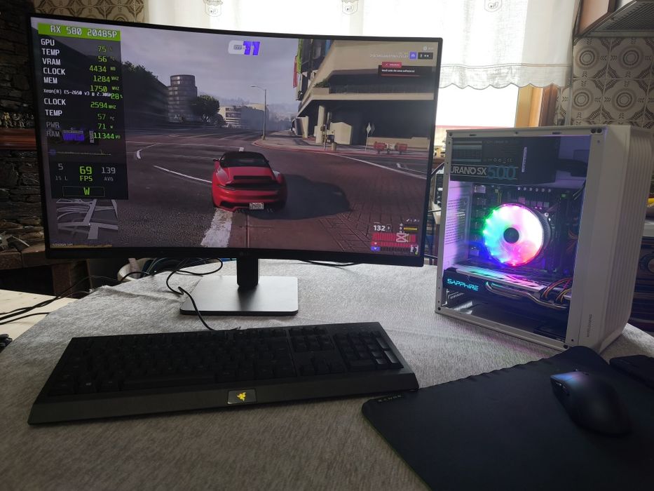 Torre xeon 2650 v3 com RX 580