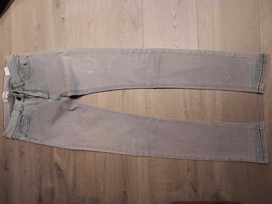 Gray Denim Pants