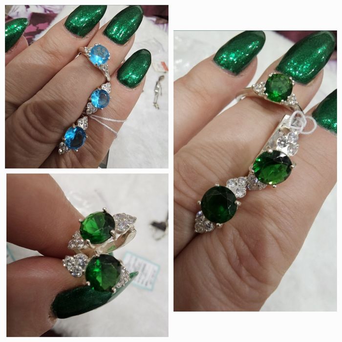 Серебро 925 Набор новый комплект серьги и кольцо с бирками