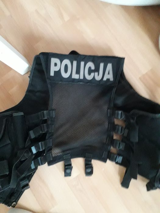 Kamizelka taktyczna czarna policja