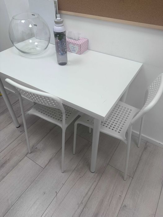 Stolik kuchenny i 2 krzesła, IKEA