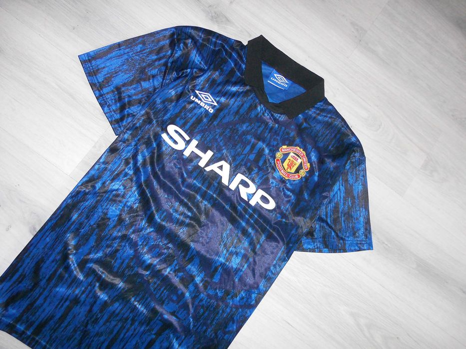Manchester United Umbro Away 1992 Rare Cantona 7 Koszulka Piłkarska L