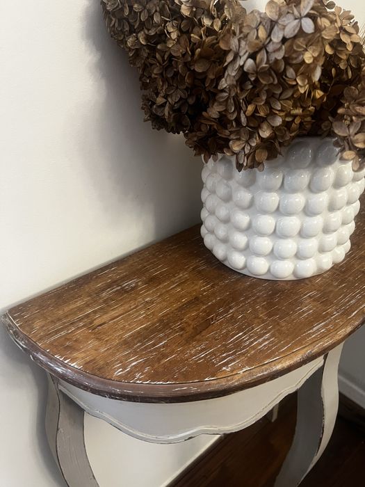 Stylowa konsola / stolik przyścienny – vintage / shabby chic