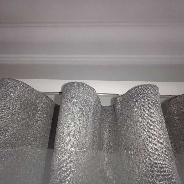 Cortinados Onda Perfeita + Varões | Excelente Estado