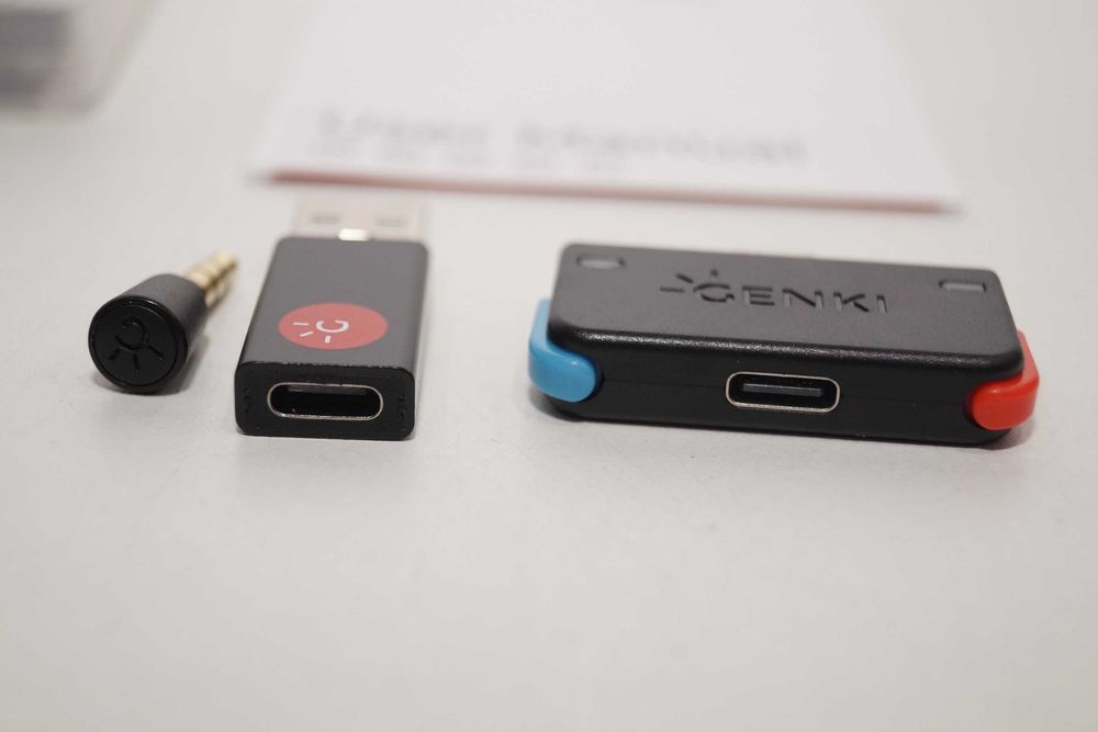 GENKI Adapter audio Bluetooth Nintendo Switch bezprzewodowy PS4 USB-C