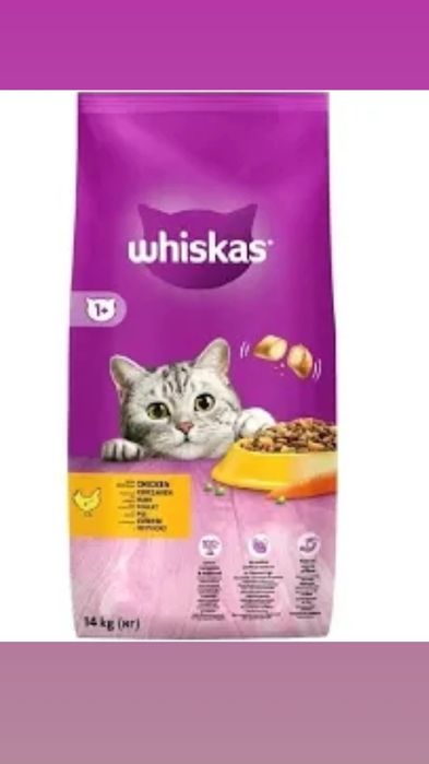 Whiskas Для Кошек С Курицей 14 Кг