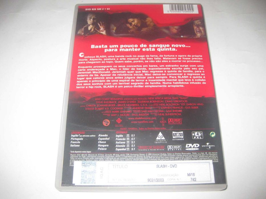 DVD "Slash" de Neal Sundstrom