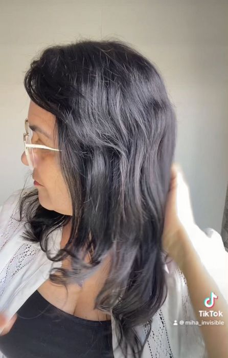 Cabelo humano Cobre Topo com tic tac