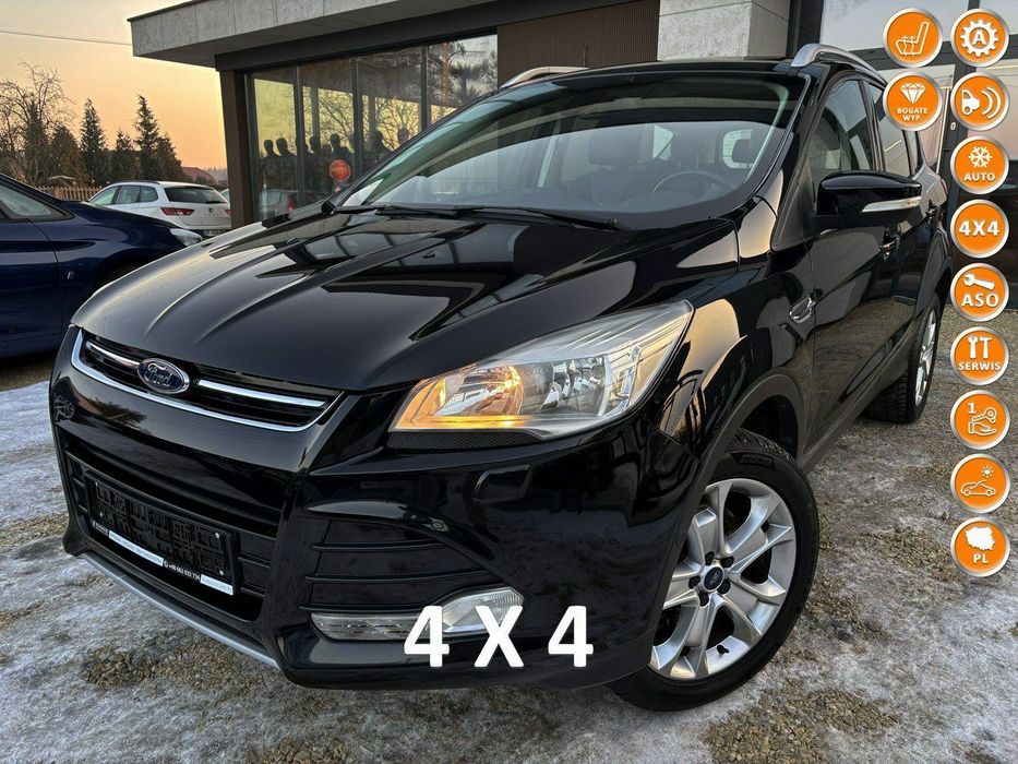 Ford Kuga Kuga 2.0TDCI IndIvidual 150km 4x4 SKÓRA panorama KAMERA serwis 2016