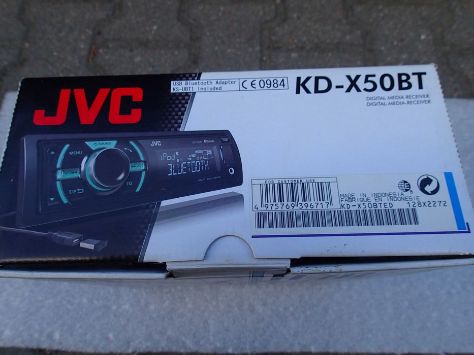 NOWE!!! Radio samochodowe JVC KD-X50 BT bluetooth / aux / usb / CarPlay / Android Auto