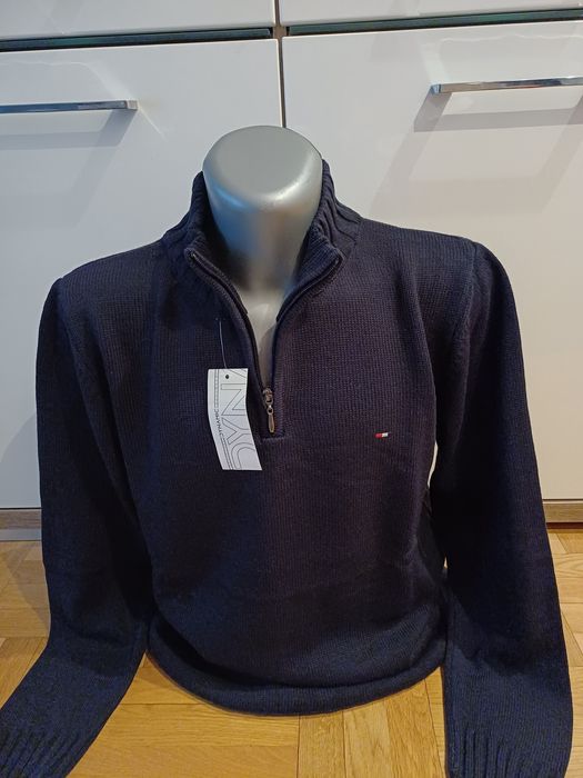Sweter męski granatowy. XL, XXL.
