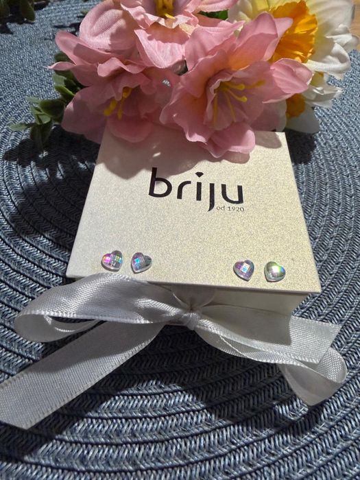 Briju kolczyki srebro 925 nieskończoność cyrkonie NOWE z metką