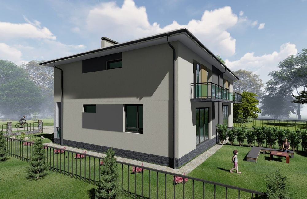 Продаж будинку 146.92 м.кв. спарки у с. Малехів на етапі фундаменту