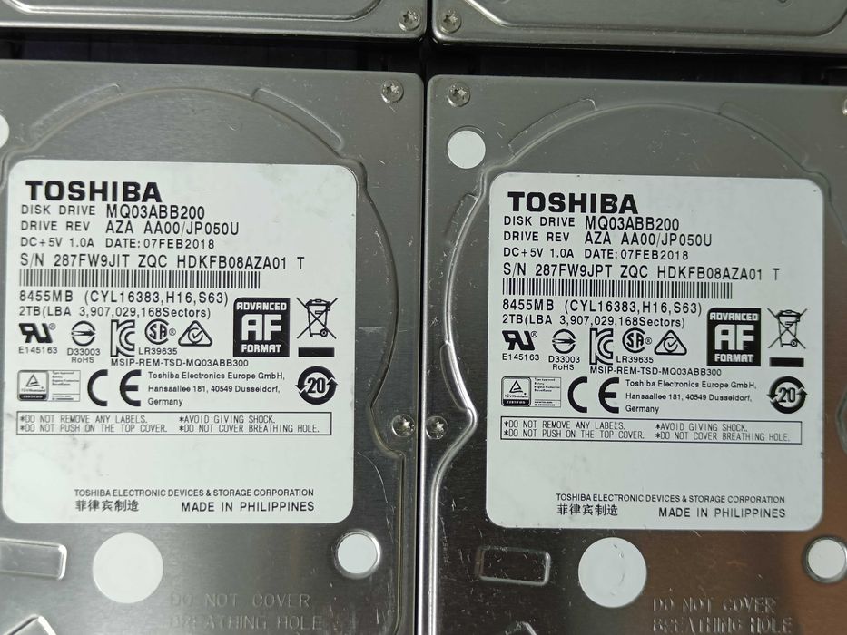 Hard Disk HDD диск 2.5 TOSHIBA 2TB до ВІДМІННИЙ стан 100% здоровя!