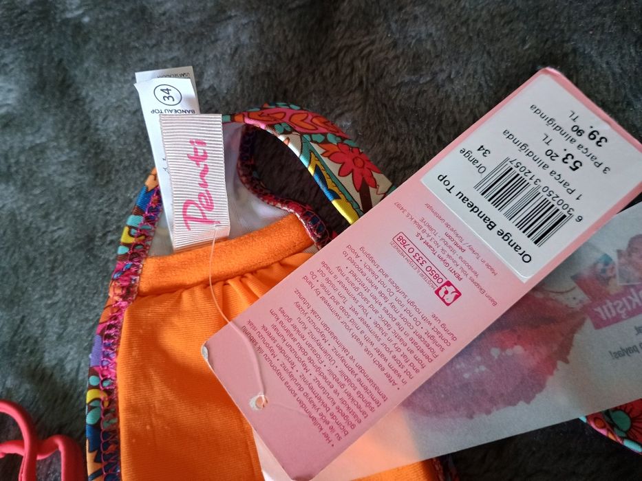 Góra od bikini Kolorowe ornamenty