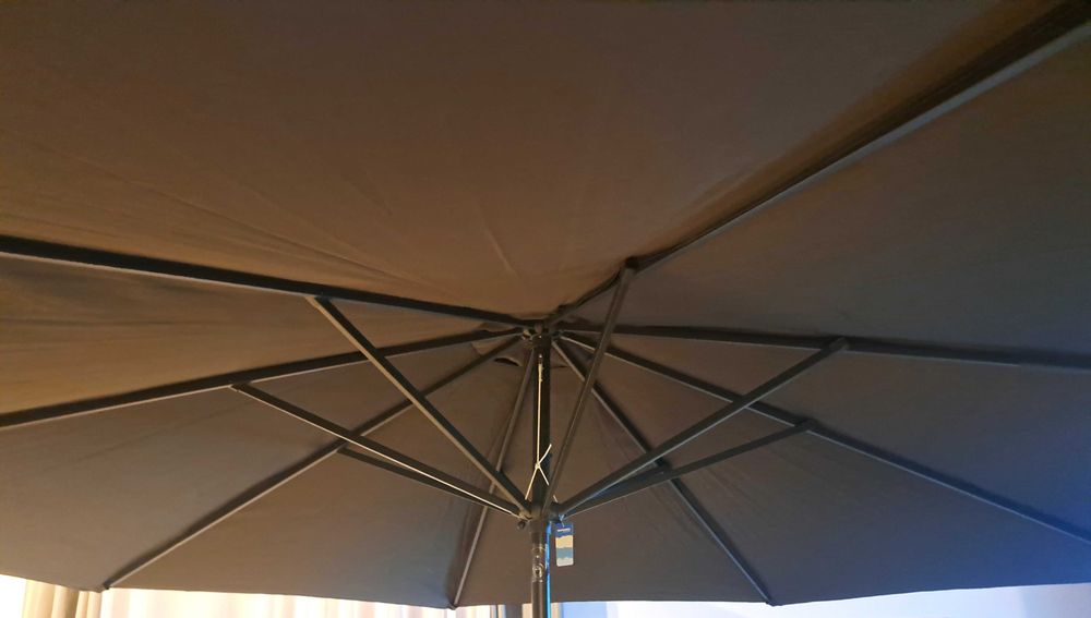 Parasol klasyczny Songmics szary 340 x 246 cm