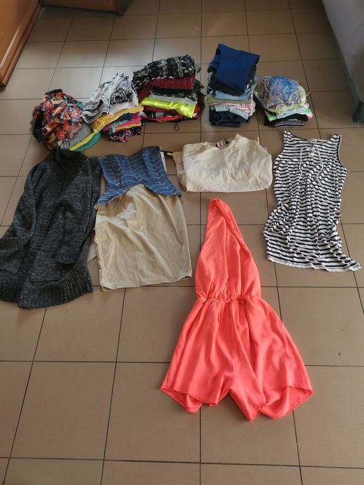 Mix ubrań na lato 50szt damskich paka Zara h&m Monnari Gap Sinsay 36 w