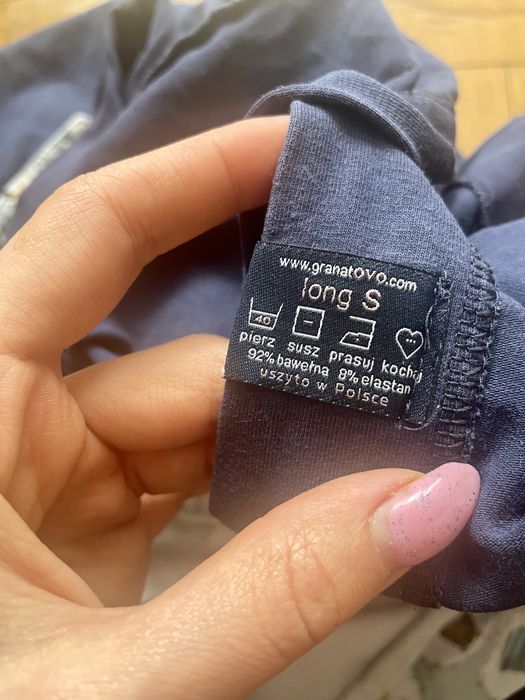 Sukienka koszula do porodu Granatova zwierzątka zwierzęta do karmienia